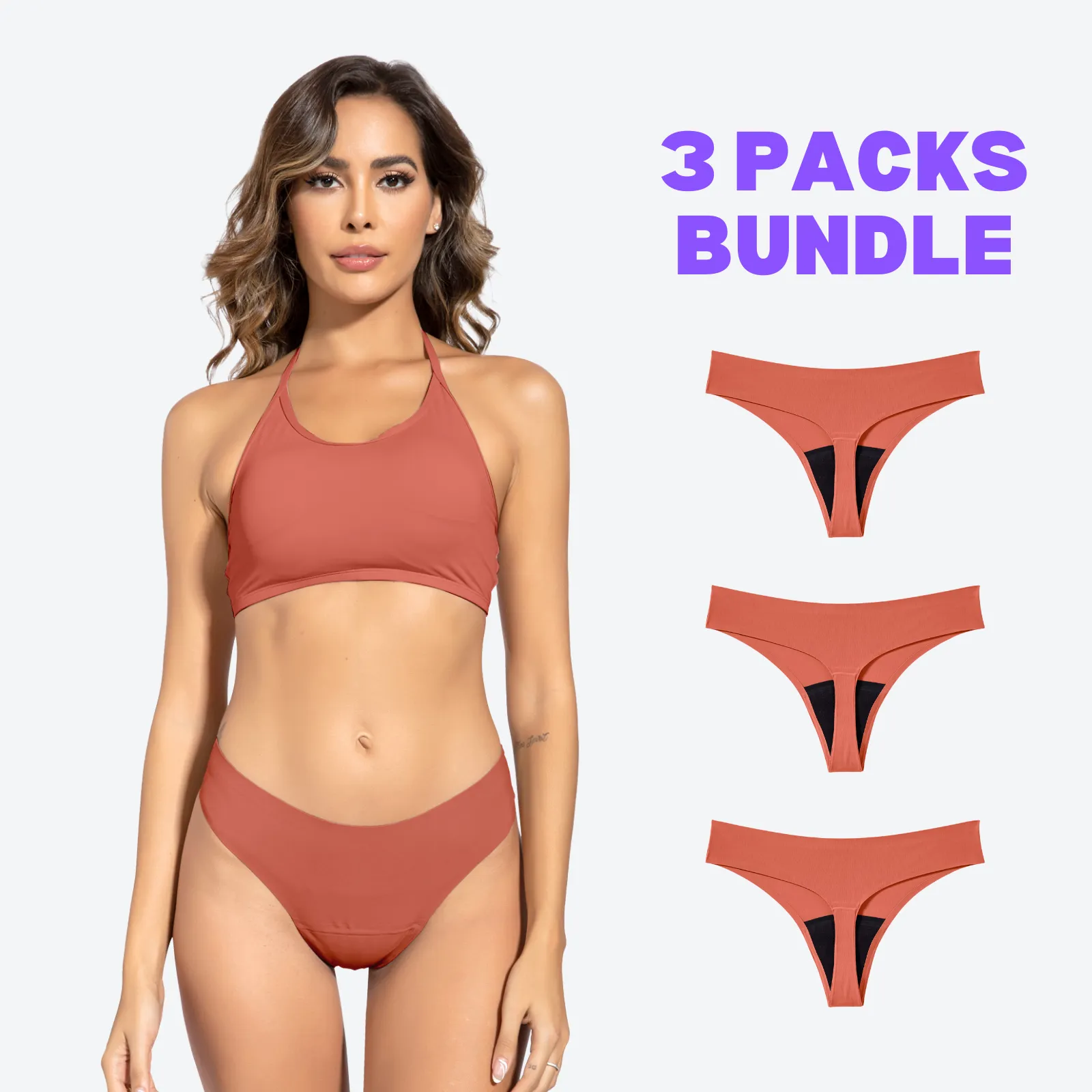 【1 ORDER 3 SIZES】Beautikini Thong Period Underwear