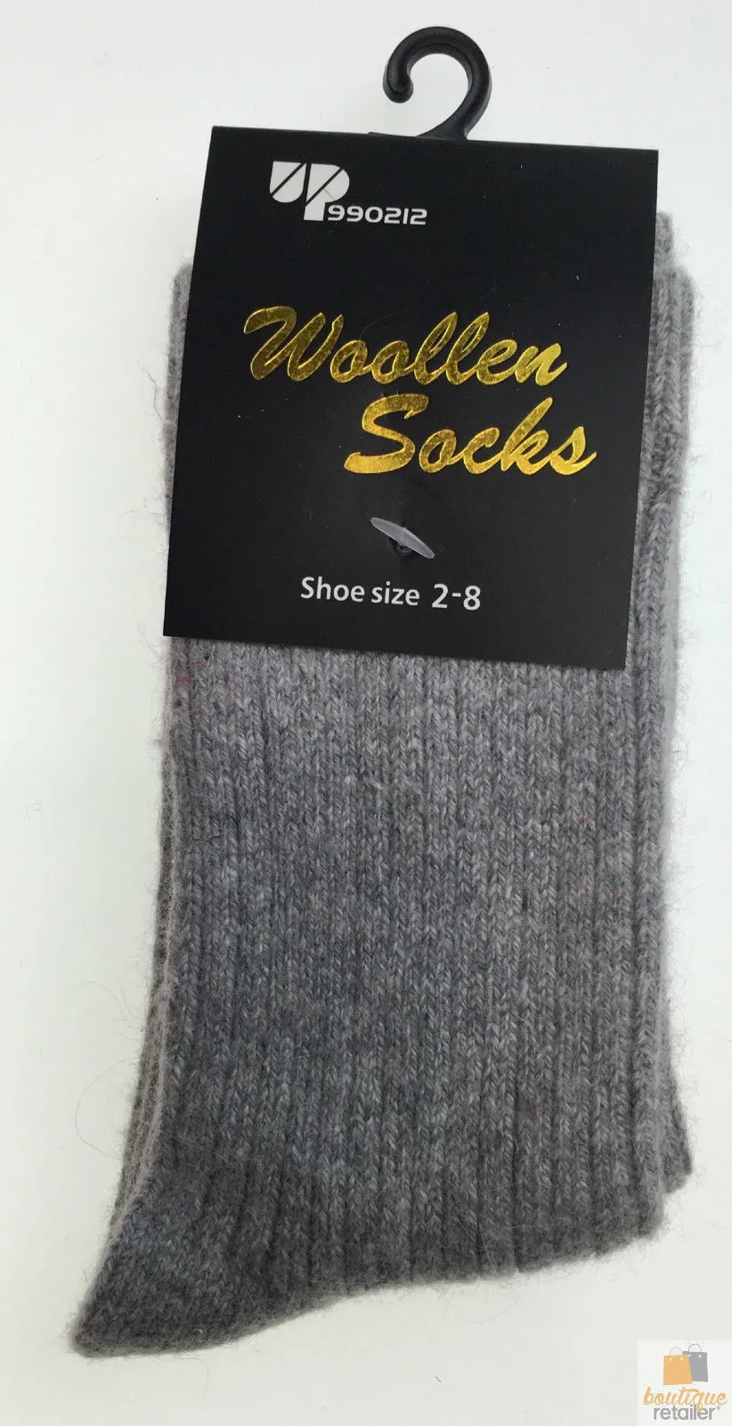 2 Pairs WOOL BLEND SOCKS Ladies Womens Thick Soft Work Thermal Warm Winter