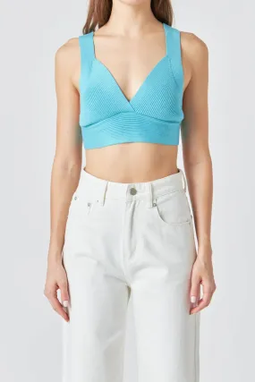 2.7 August Apparel - Back Tie Elevated Knit Bralette