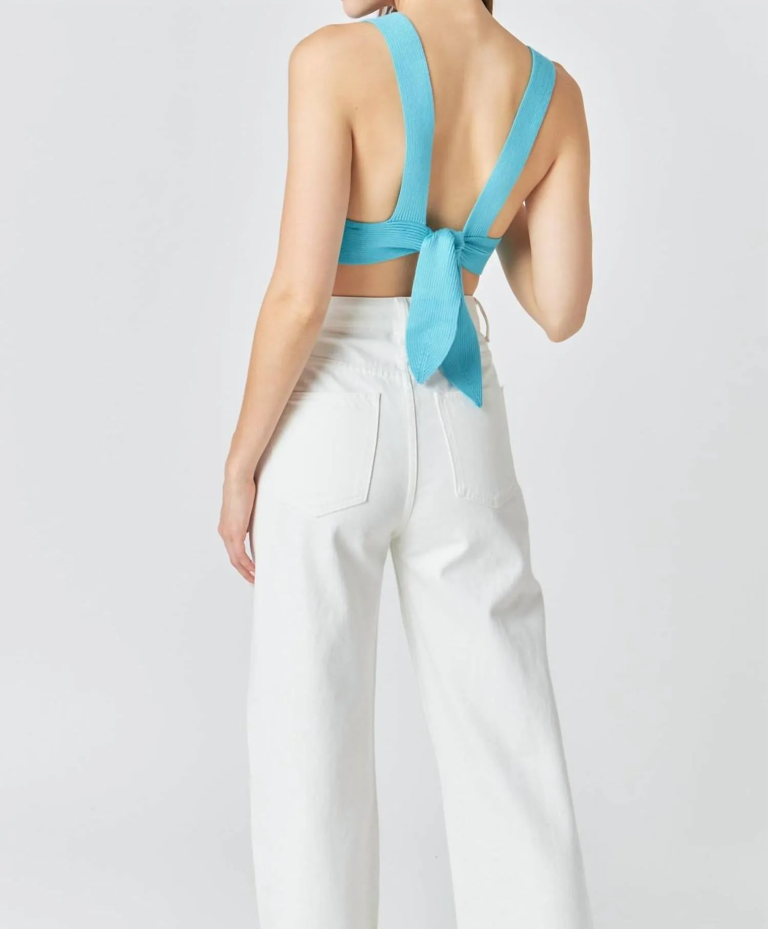2.7 August Apparel - Back Tie Elevated Knit Bralette