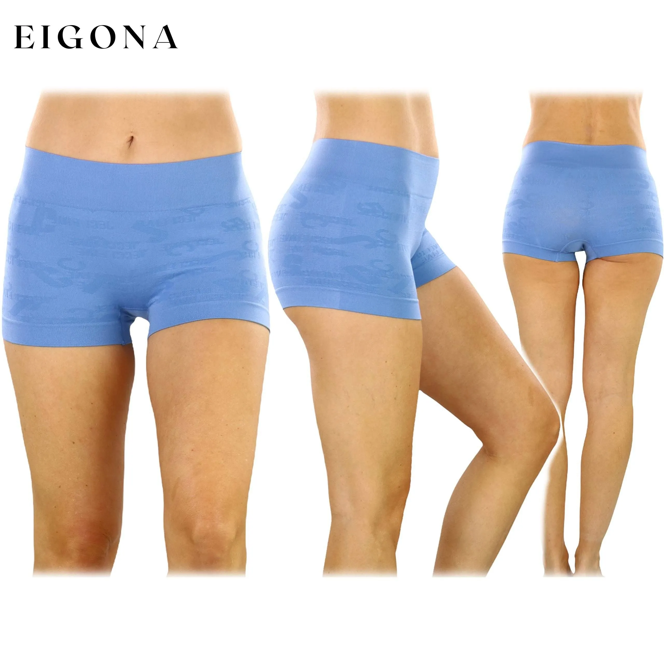 6-Pack: Women's Stretch Microfiber Cheeky Boyshort Panties