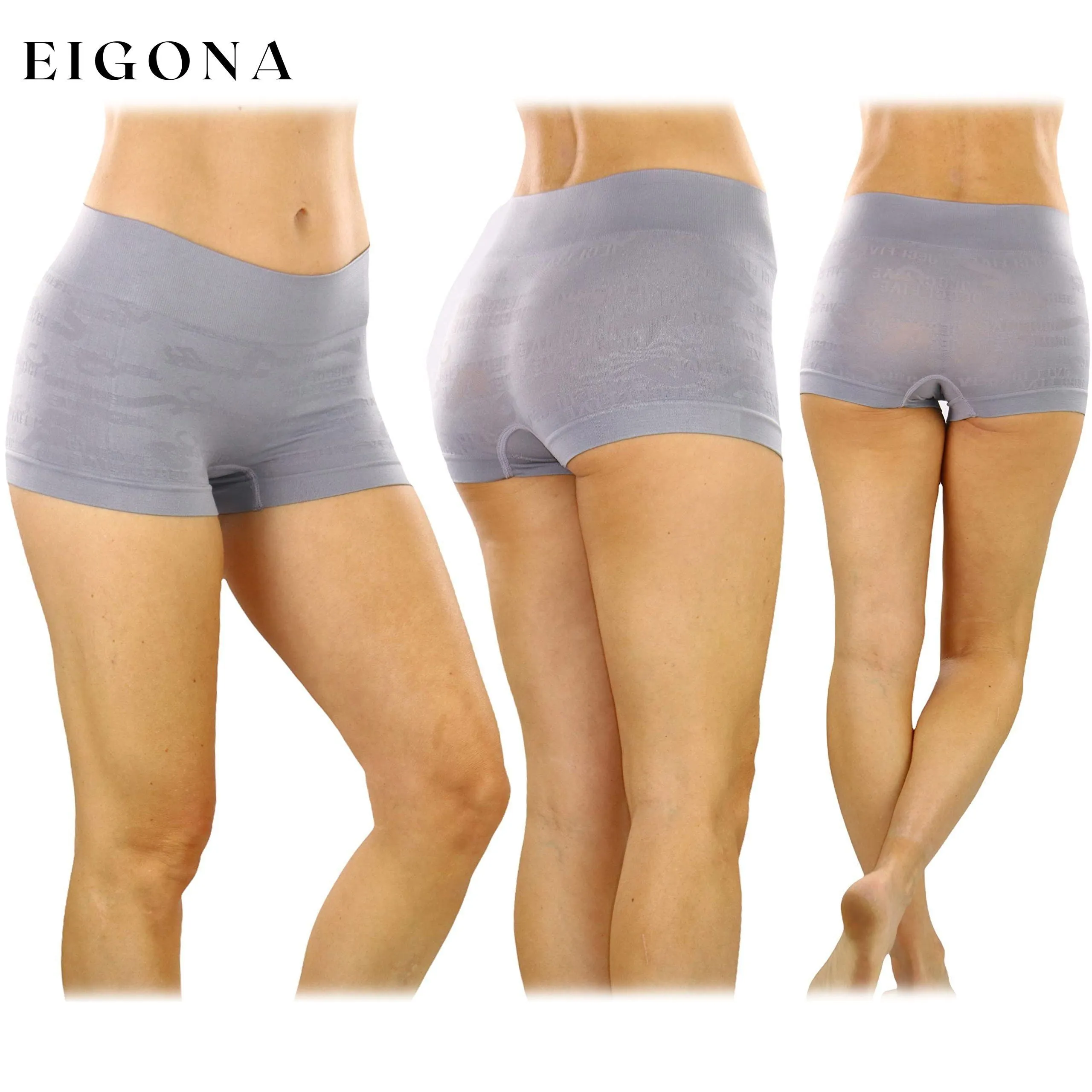 6-Pack: Women's Stretch Microfiber Cheeky Boyshort Panties