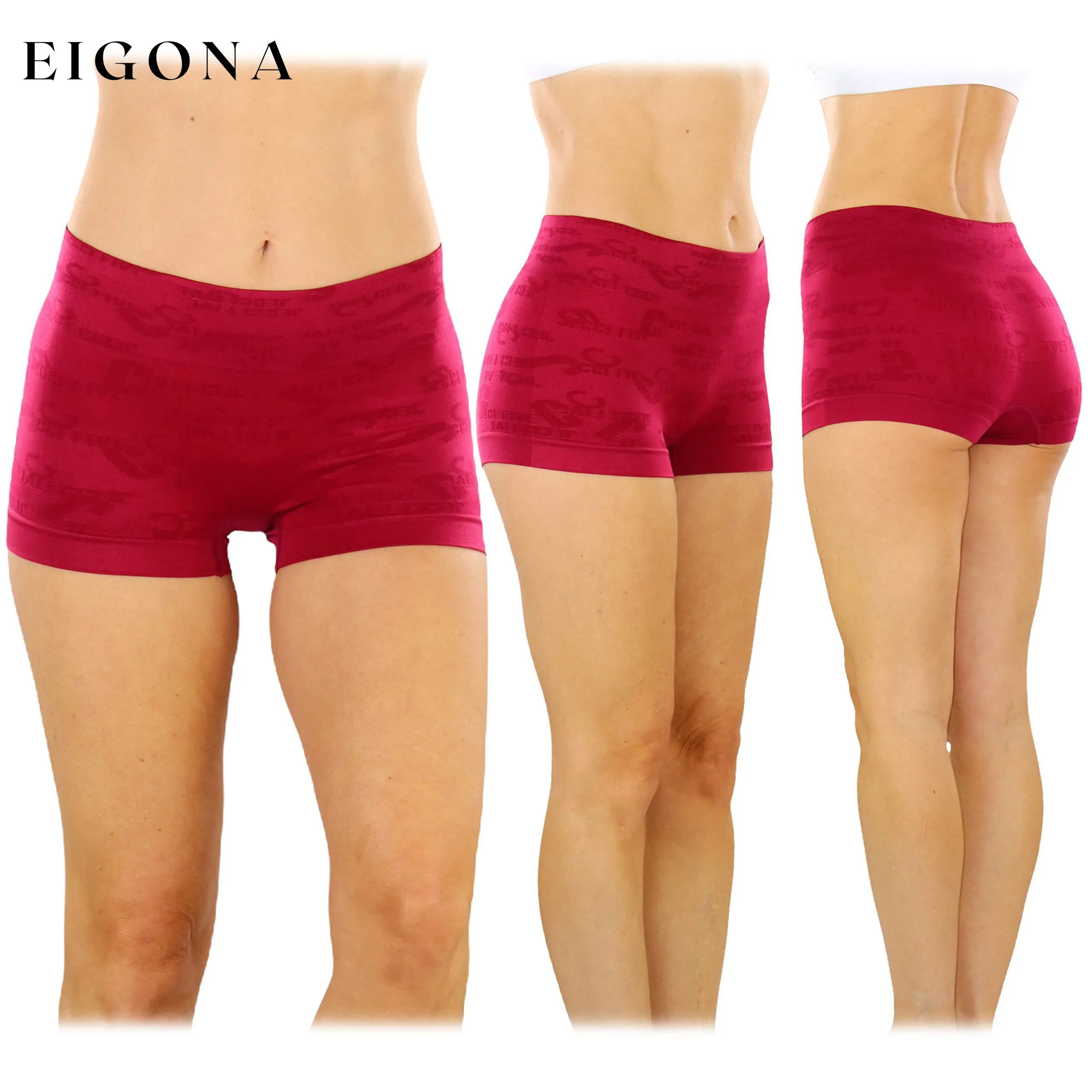 6-Pack: Women's Stretch Microfiber Cheeky Boyshort Panties
