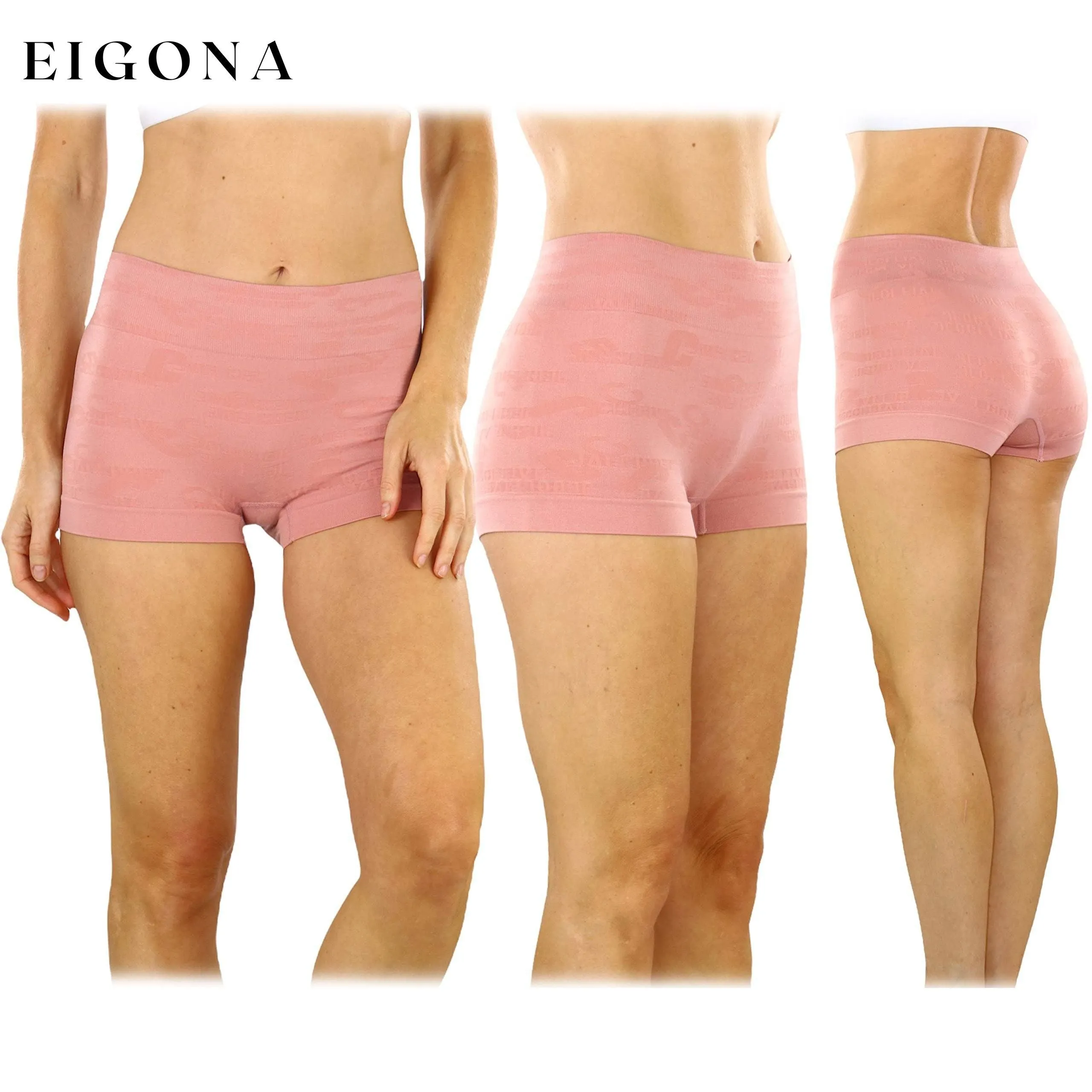 6-Pack: Women's Stretch Microfiber Cheeky Boyshort Panties