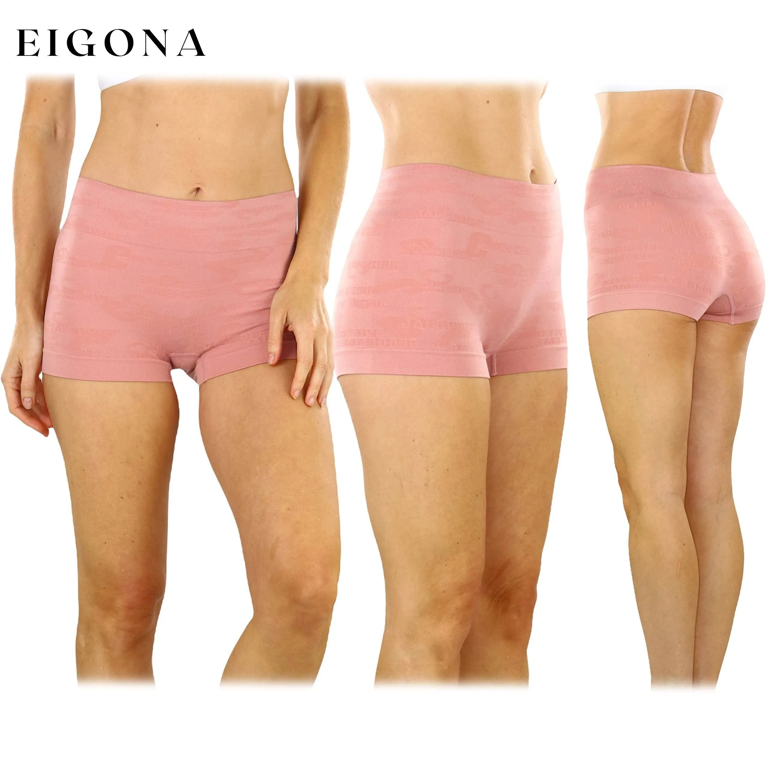 6-Pack: Women's Stretch Microfiber Cheeky Boyshort Panties