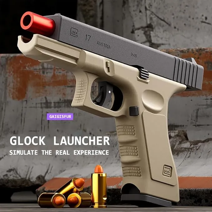 AUTOMATIC SHELL EJECTION SOFT BULLET GLOCK GUN