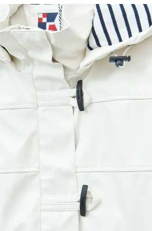 Batela Raincoat With Stripe Lining And Hood