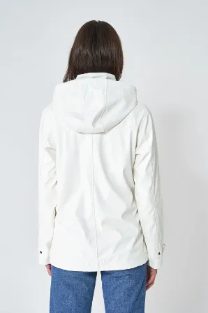 Batela Raincoat With Stripe Lining And Hood