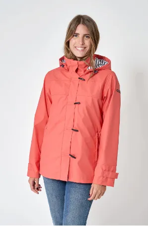 Batela Raincoat With Stripe Lining And Hood