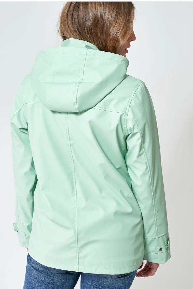 Batela Raincoat With Stripe Lining And Hood