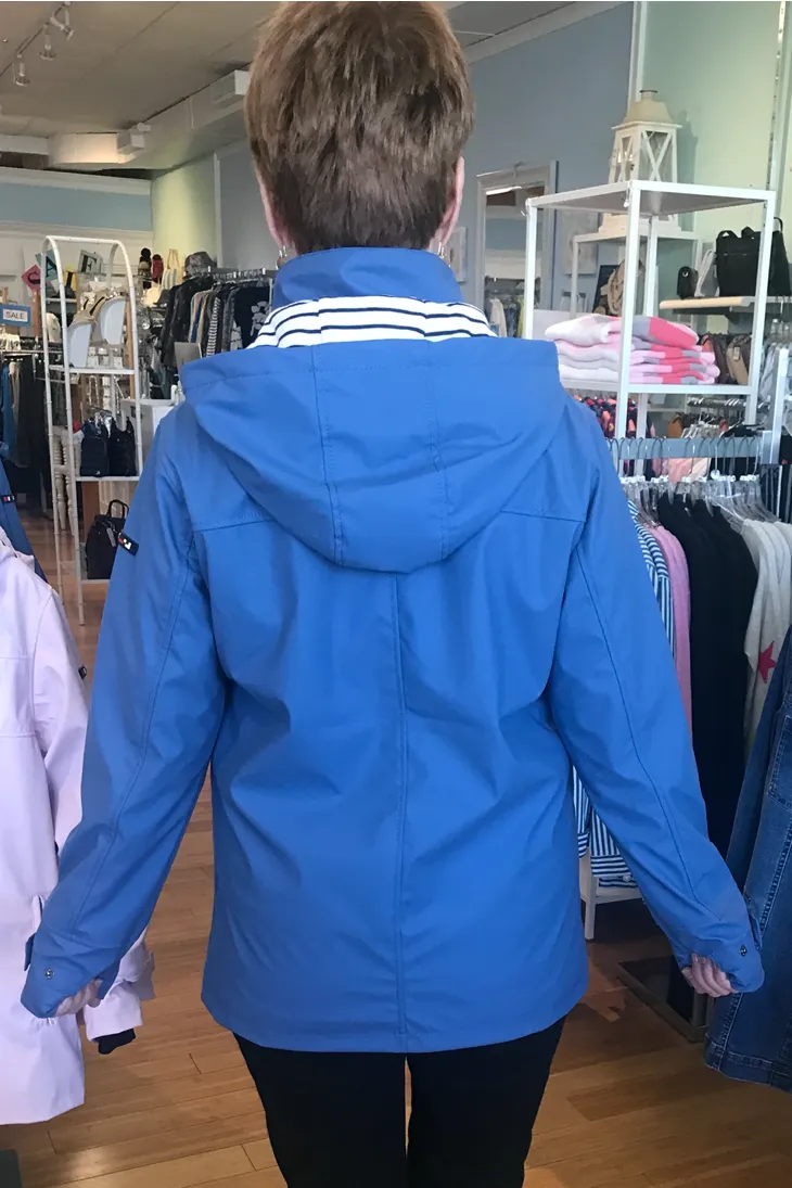 Batela Raincoat With Stripe Lining And Hood