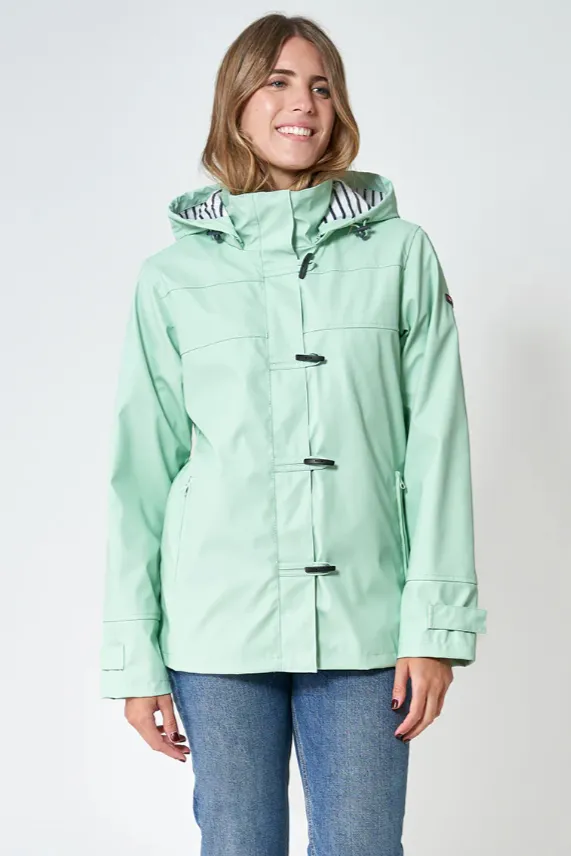 Batela Raincoat With Stripe Lining And Hood