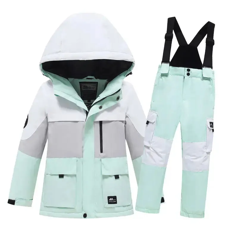 Boys & Girls Ski Overalls Outdoor Snow Jackets & Pants