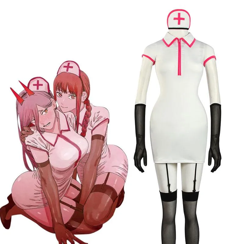 Chainsaw Man Power/Makima Nurse Cosplay Costume