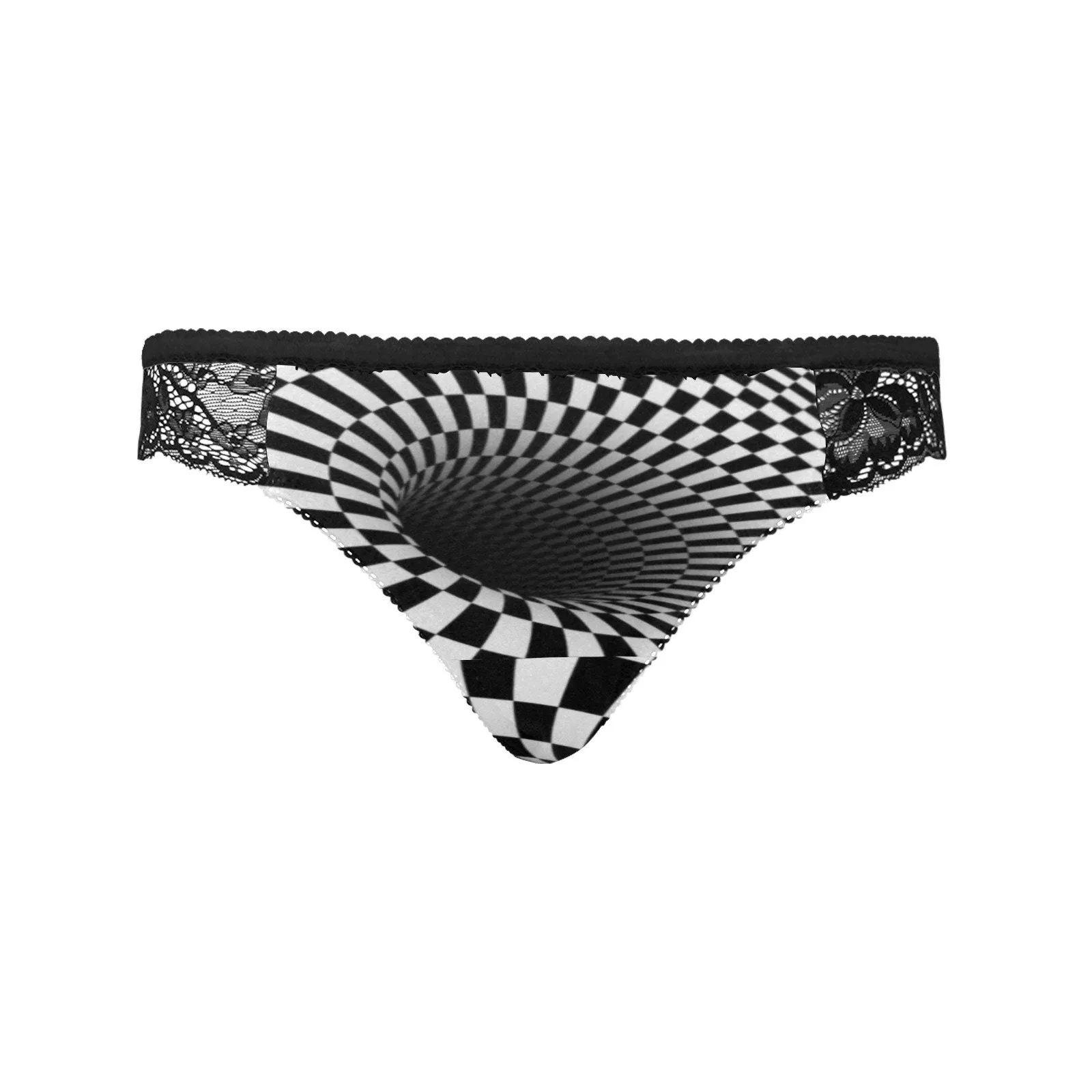 Checker Vortex Lace Lingerie Underwear,Gift for Her/Wife/Girlfriend/Aunt/Birthday/Thanksgiving/Graduation/Christmas/Valentine/Halloween