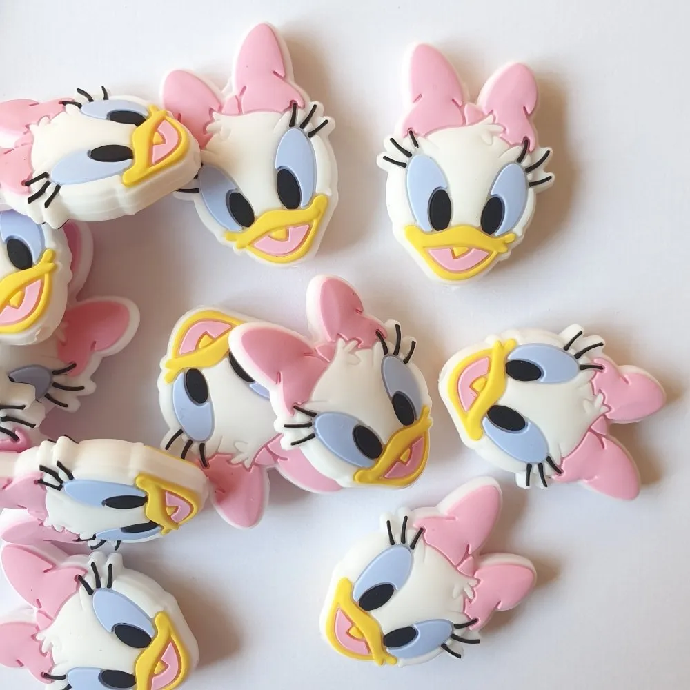 Daisy Duck Silicone Beads