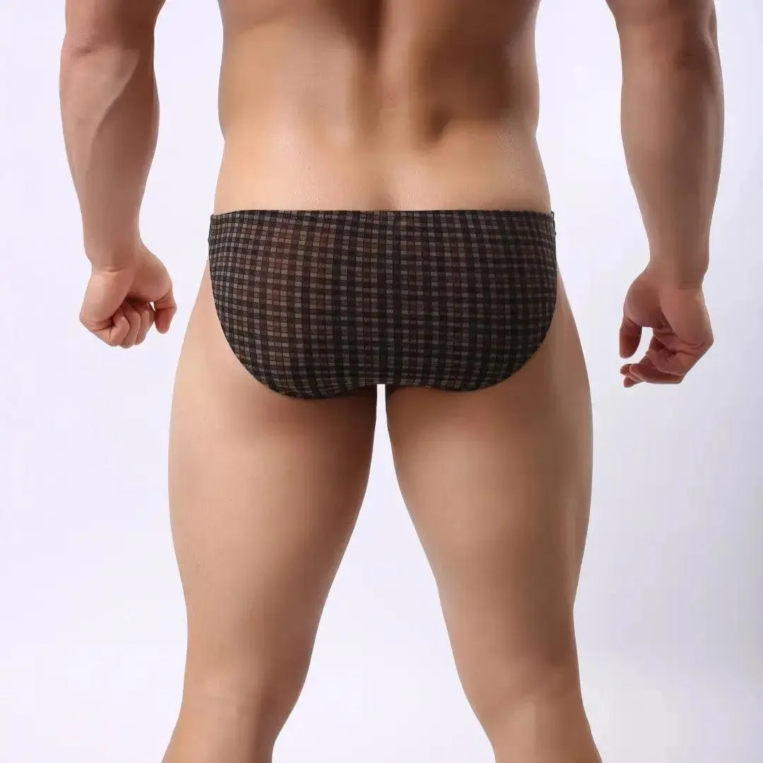 DomiGe Men's Low-Rise Briefs Quick-Dry Polyester Blend Male Underwear