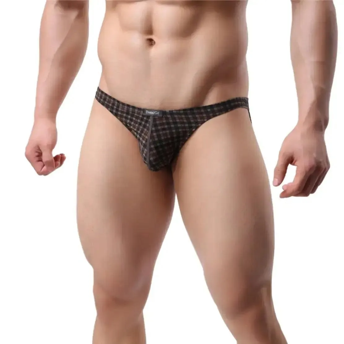 DomiGe Men's Low-Rise Briefs Quick-Dry Polyester Blend Male Underwear