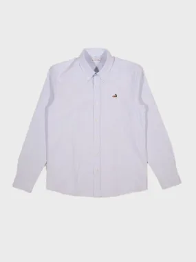 Edmmond Studios BD Striped Duck Shirt in Light Blue