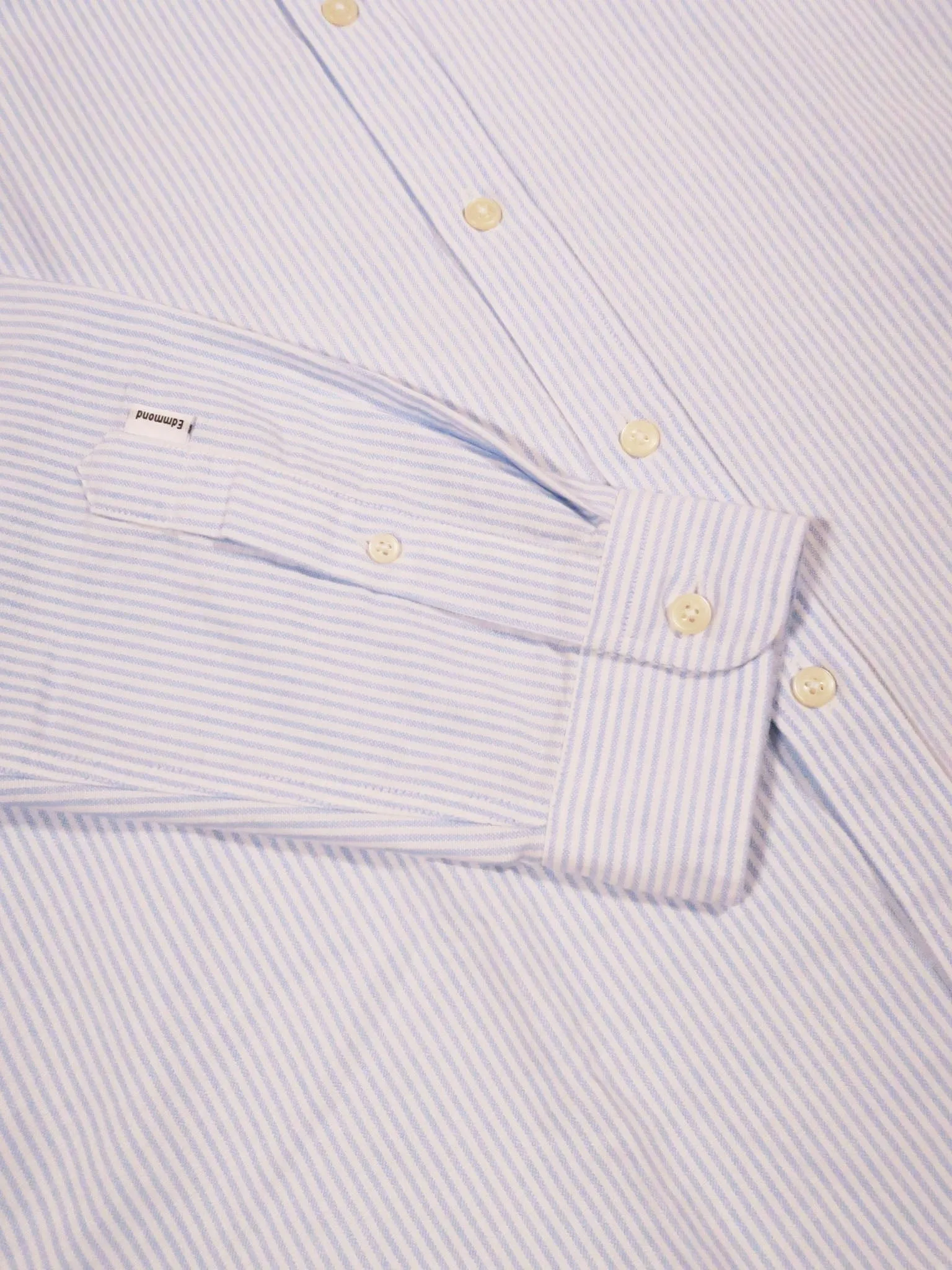 Edmmond Studios BD Striped Duck Shirt in Light Blue