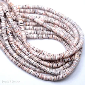 Exotica Luhuanus Shell Heishi 4-5mm (16-Inch or 24-Inch Strand)