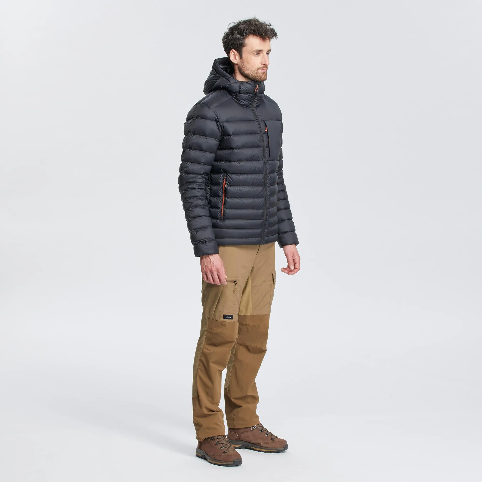 Forclaz Men's mountain and Backpacking padded and hooded jacket - MT500 14F