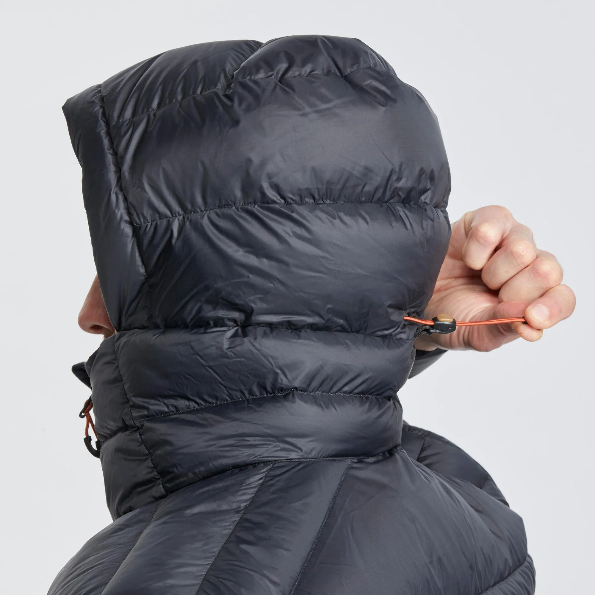 Forclaz Men's mountain and Backpacking padded and hooded jacket - MT500 14F