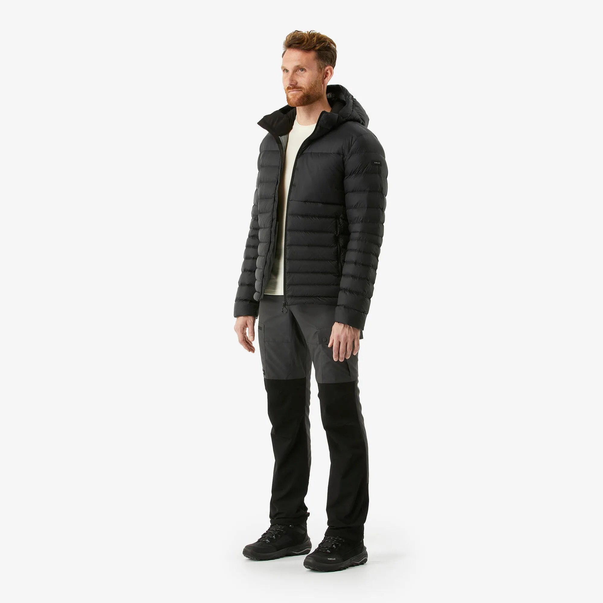 Forclaz Men's mountain and Backpacking padded and hooded jacket - MT500 14F