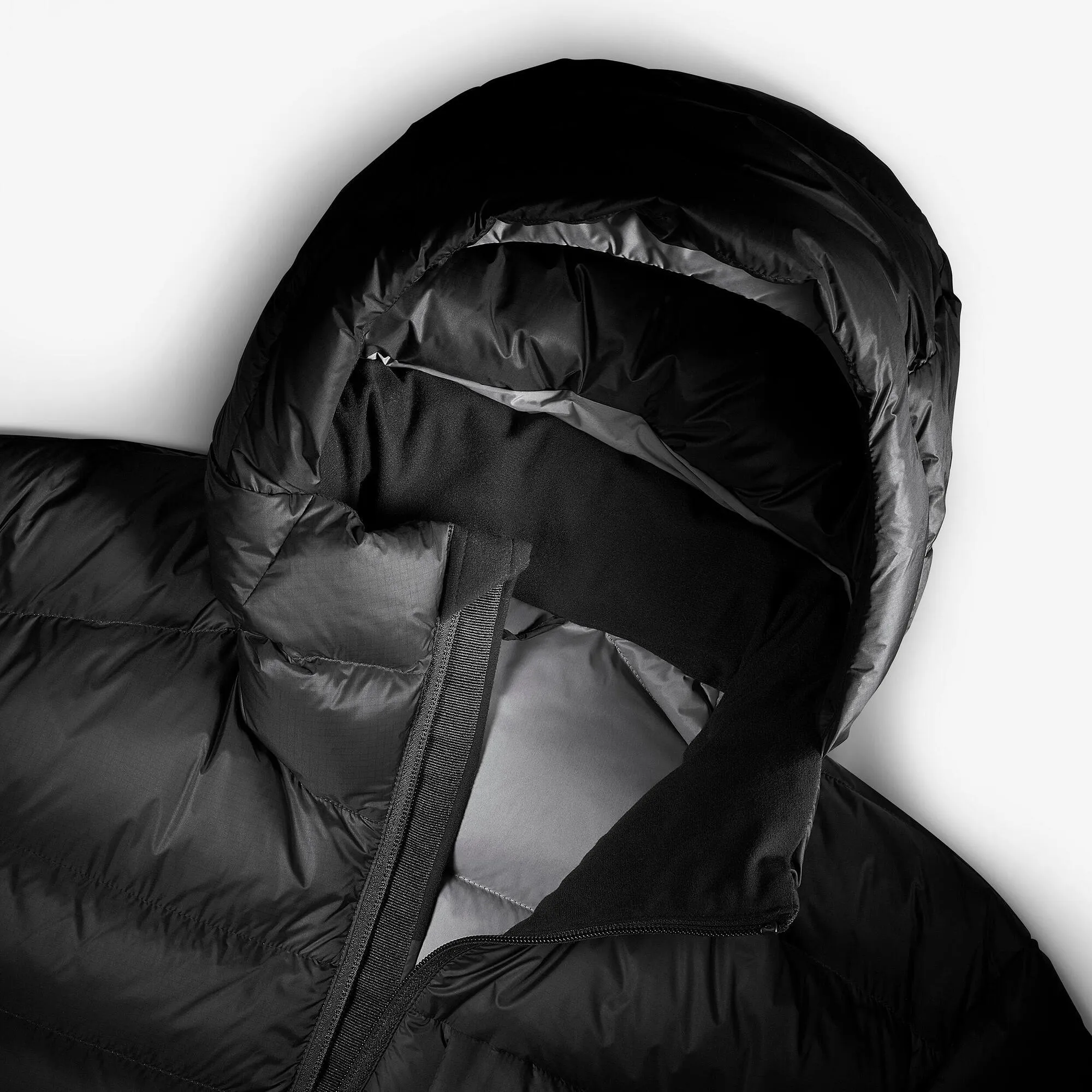 Forclaz Men's mountain and Backpacking padded and hooded jacket - MT500 14F
