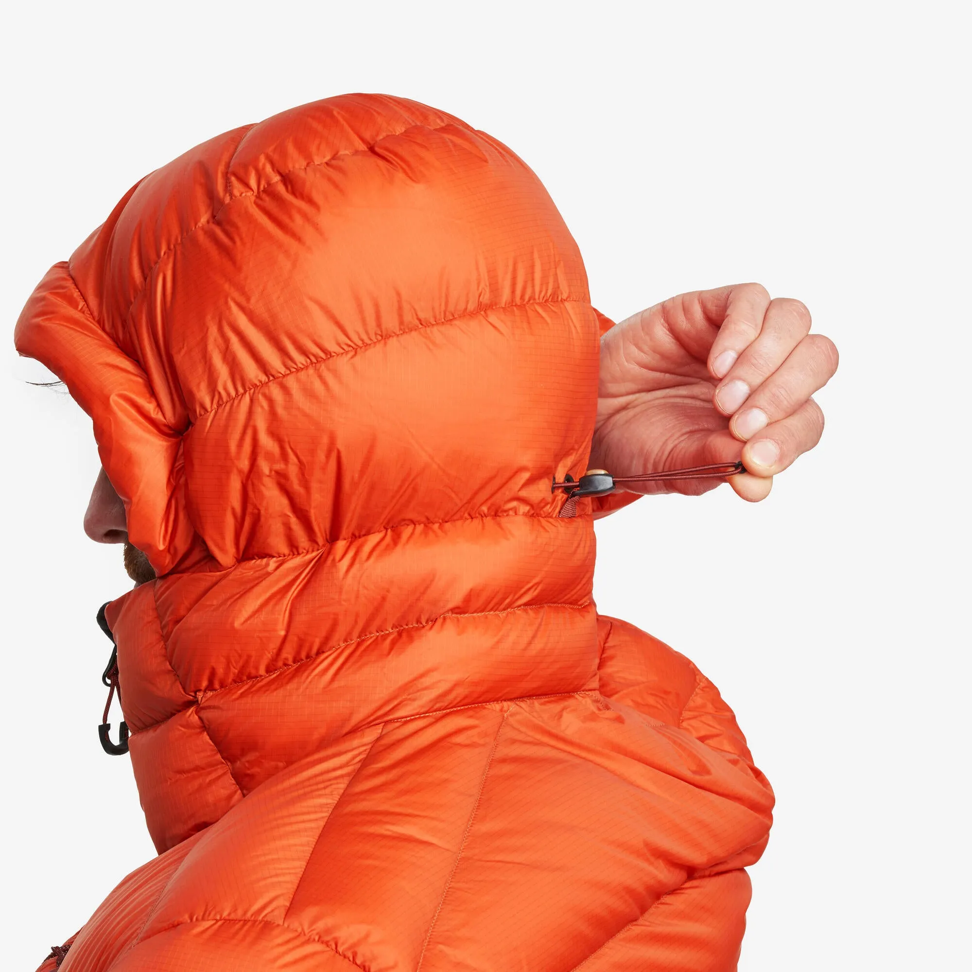 Forclaz Men's mountain and Backpacking padded and hooded jacket - MT500 14F