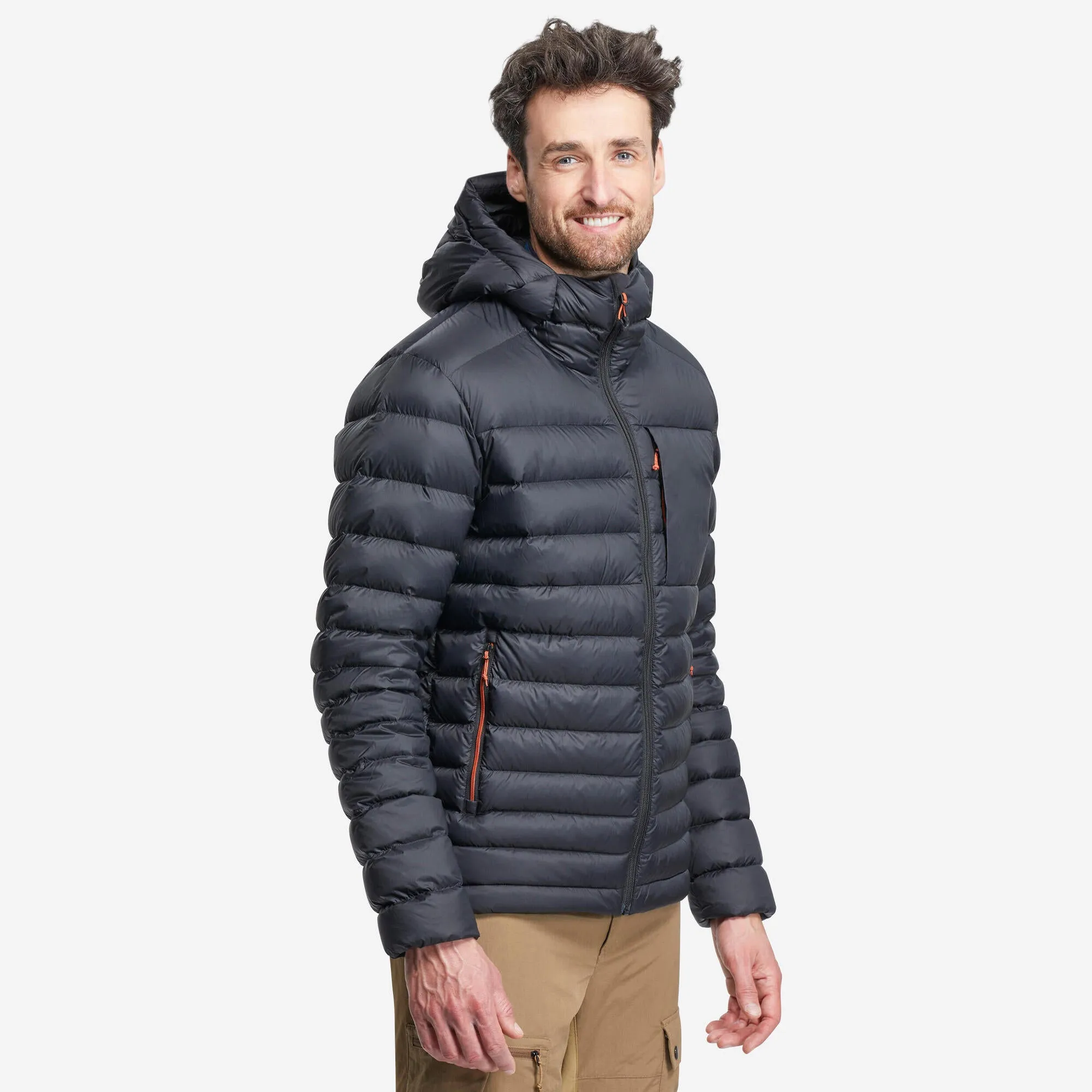 Forclaz Men's mountain and Backpacking padded and hooded jacket - MT500 14F