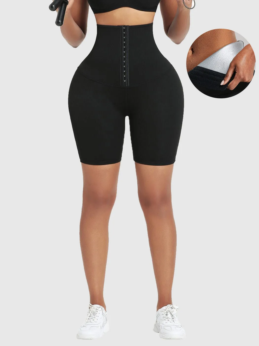 High Waist Sweat Sauna Compressing Leggings