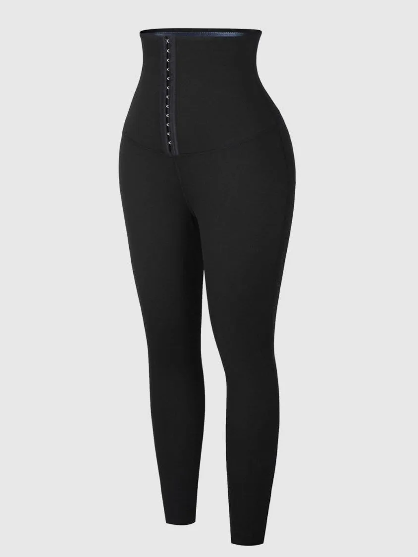 High Waist Sweat Sauna Compressing Leggings