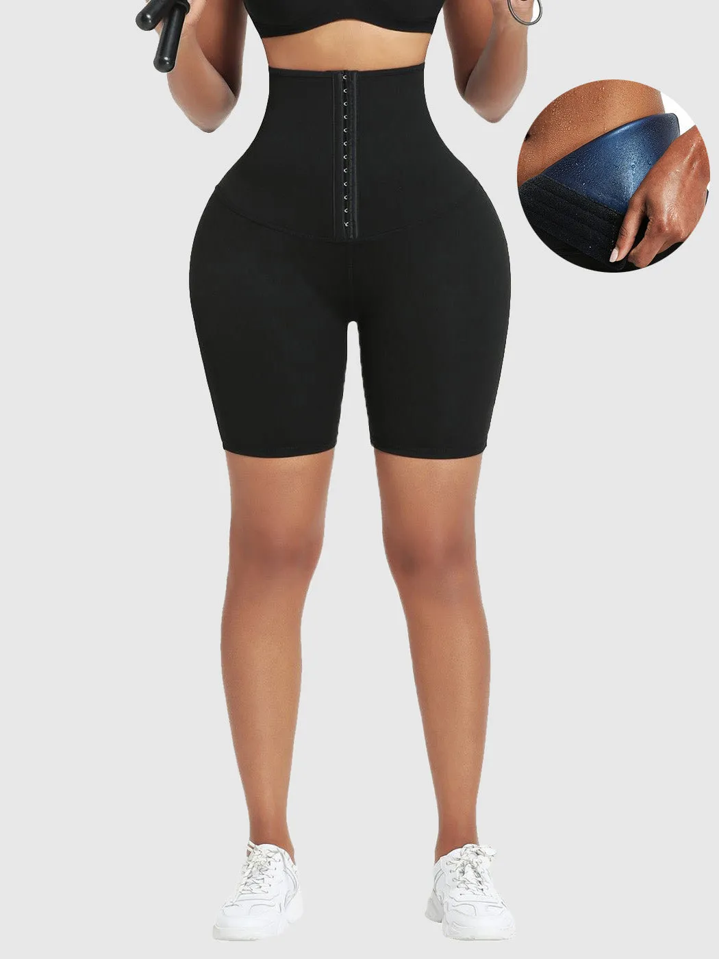 High Waist Sweat Sauna Compressing Leggings
