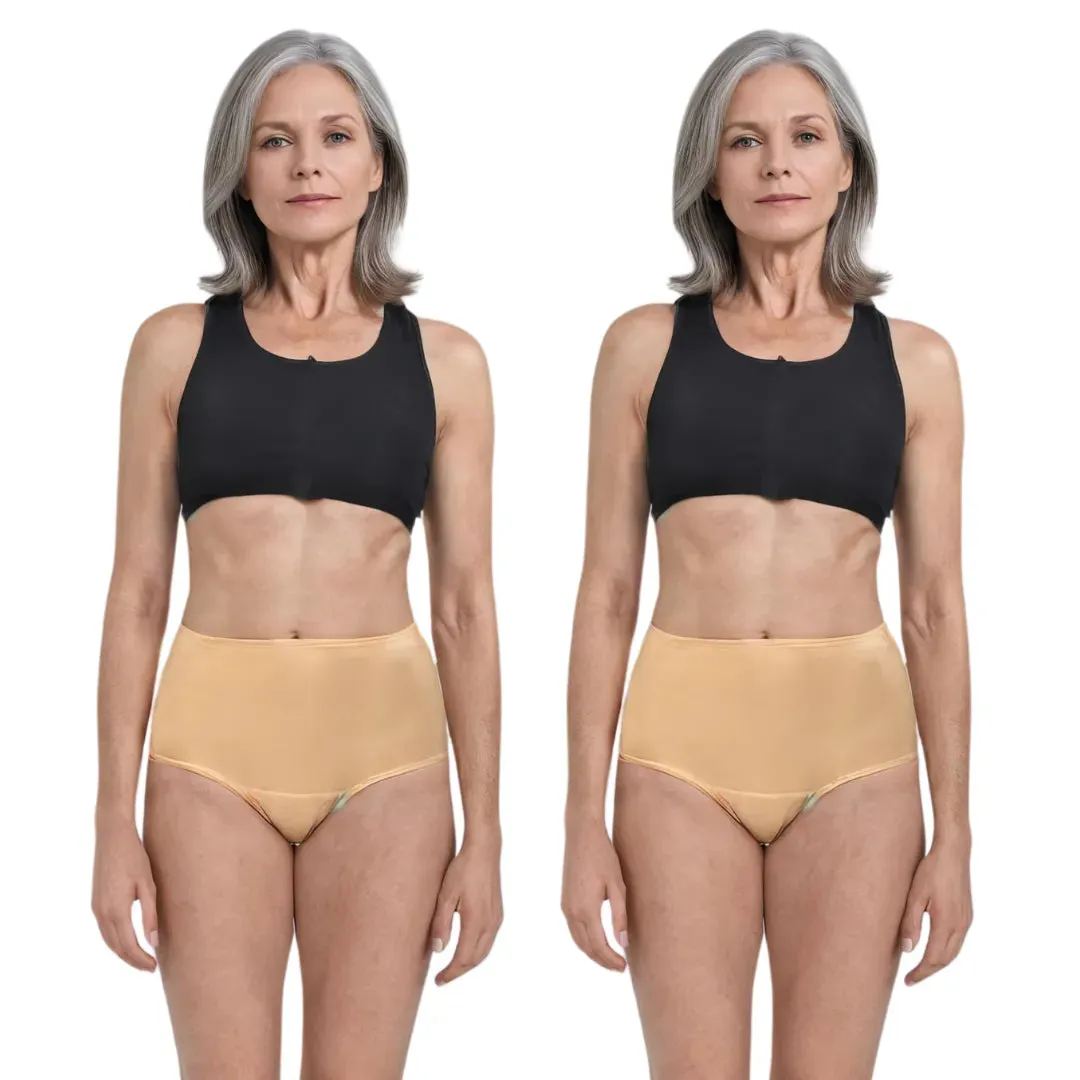 Incontinence Underwear | Leakproof Crotch | High Waist | Absorbs 25ml Of Leaks |  Washable & Reusable | Pack Of 2