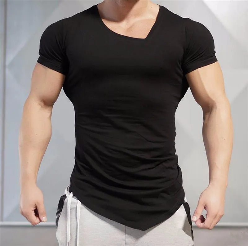 Irregular Slim Sports T-Shirt