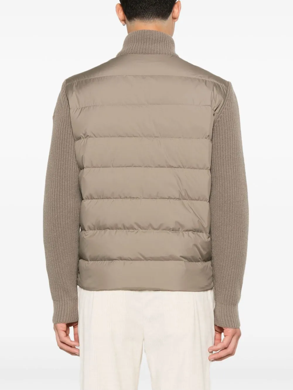 knit-panels jacket