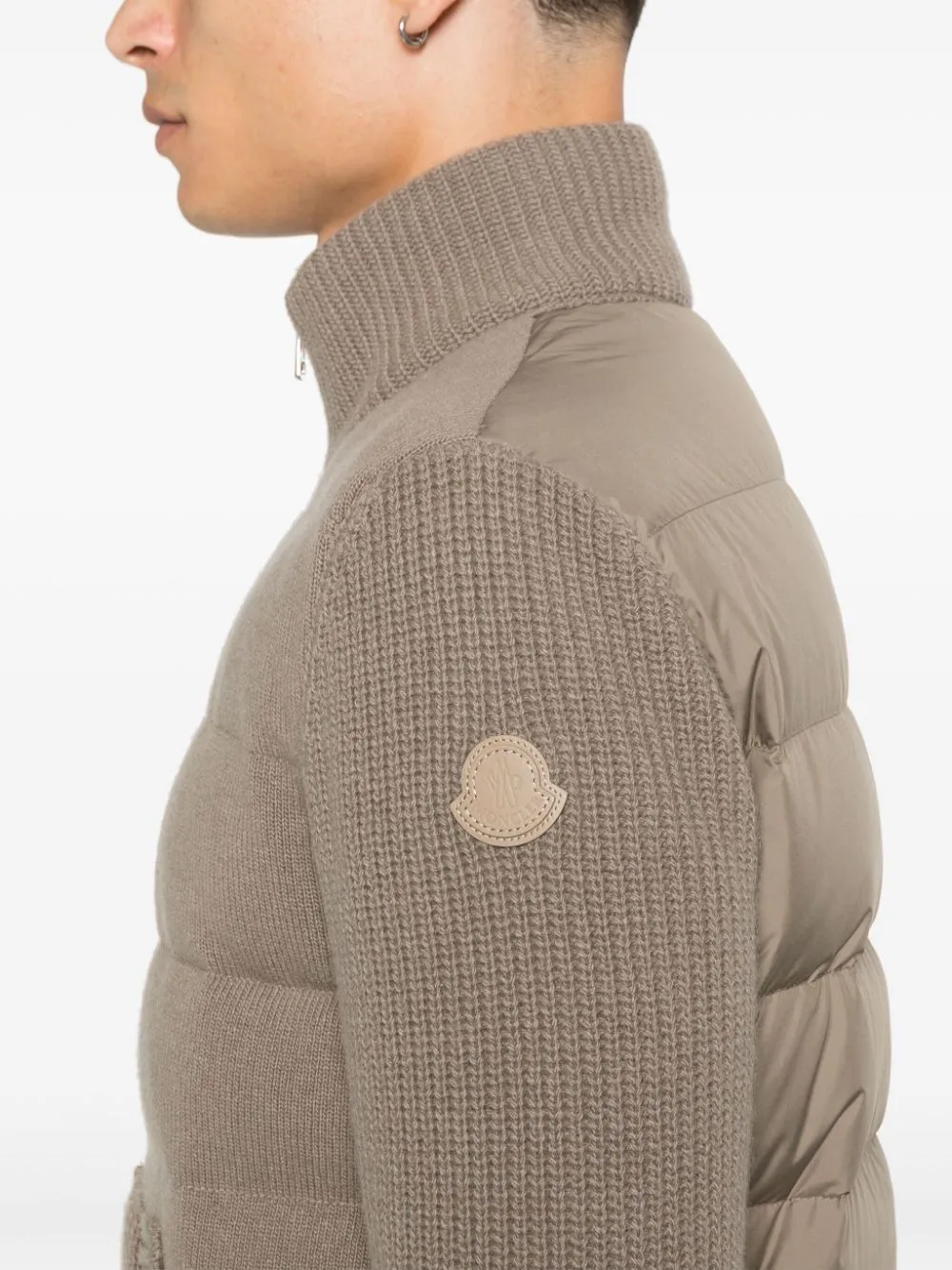 knit-panels jacket
