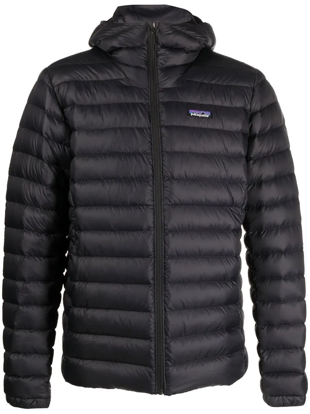logo-patch padded down jacket
