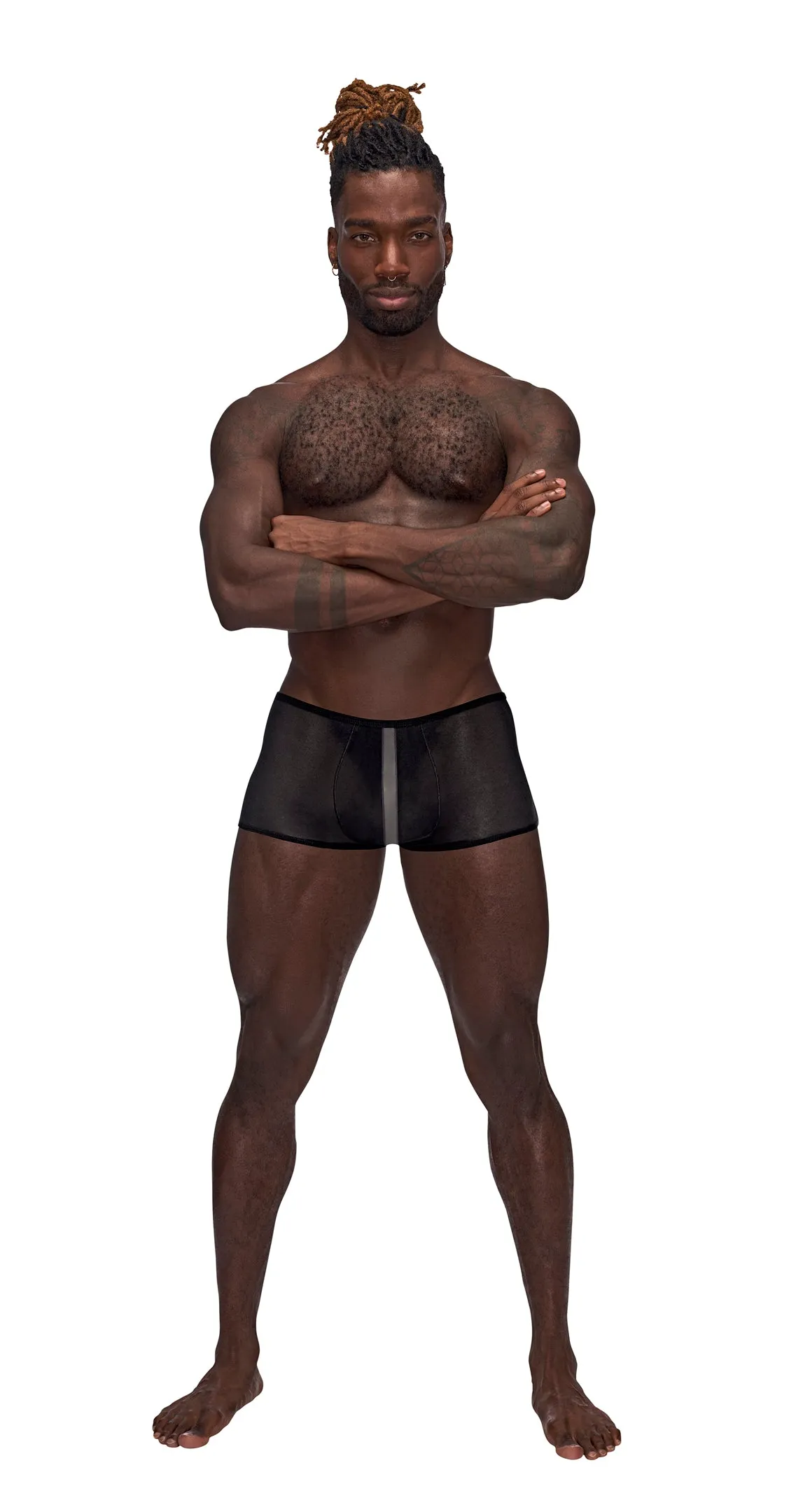 Male Power Landing Strip Mini Short