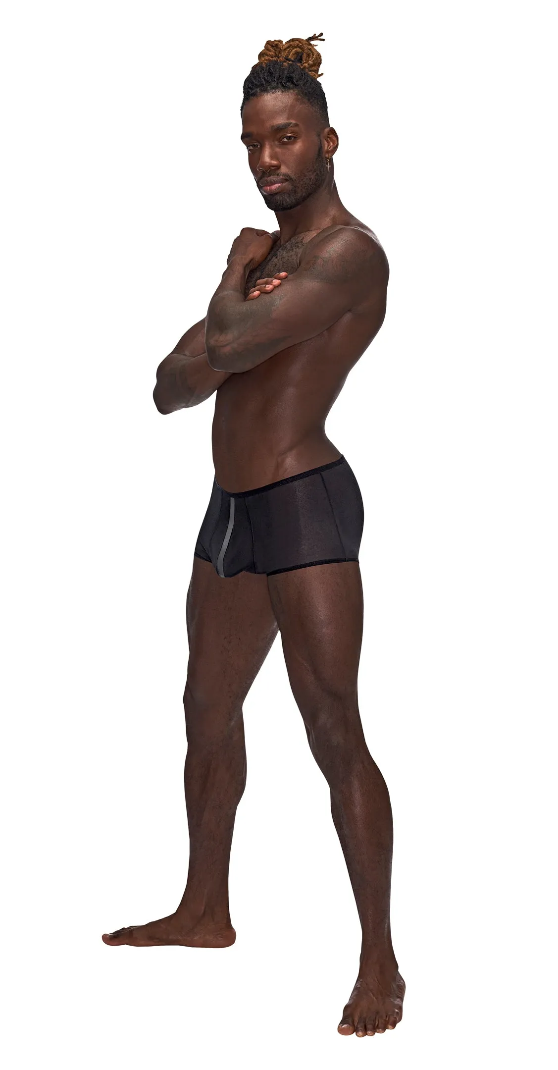 Male Power Landing Strip Mini Short