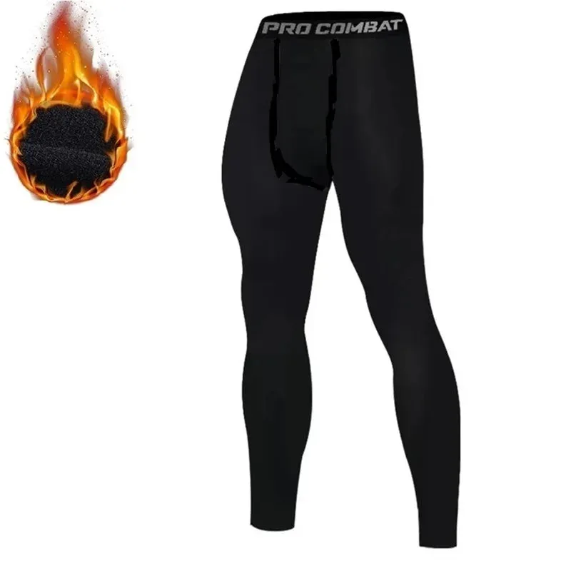 Men Undershirts Thermal Underwear Thin Fleece Elastic Compression Fitness For Winter  Wear