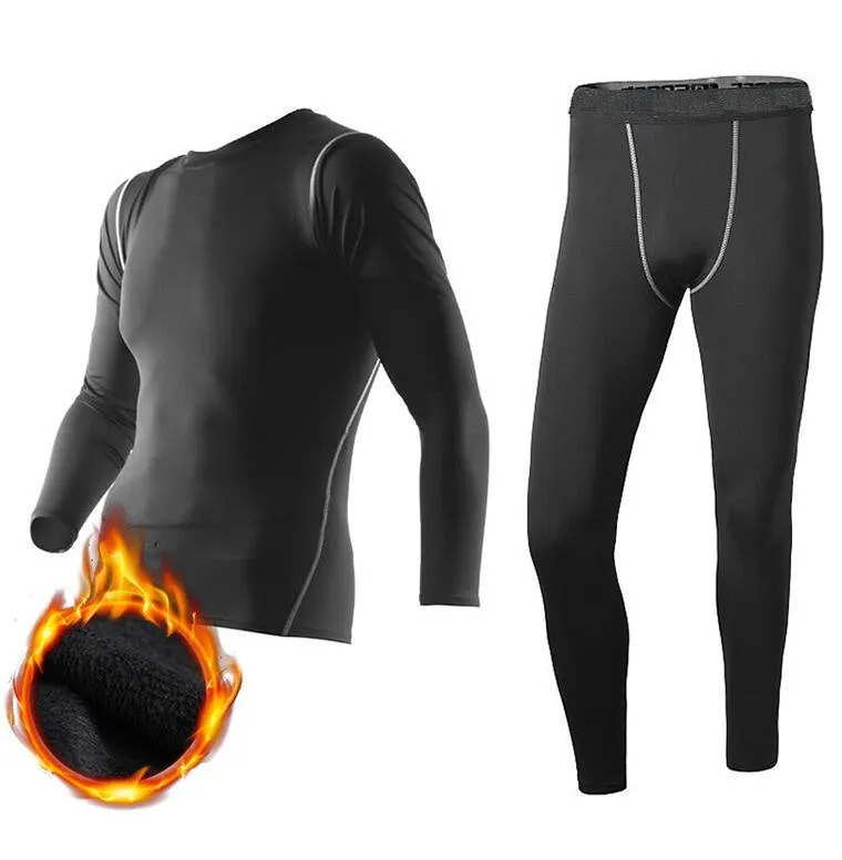 Men's Compression Thermal Underwear Long Johns Workout Sets