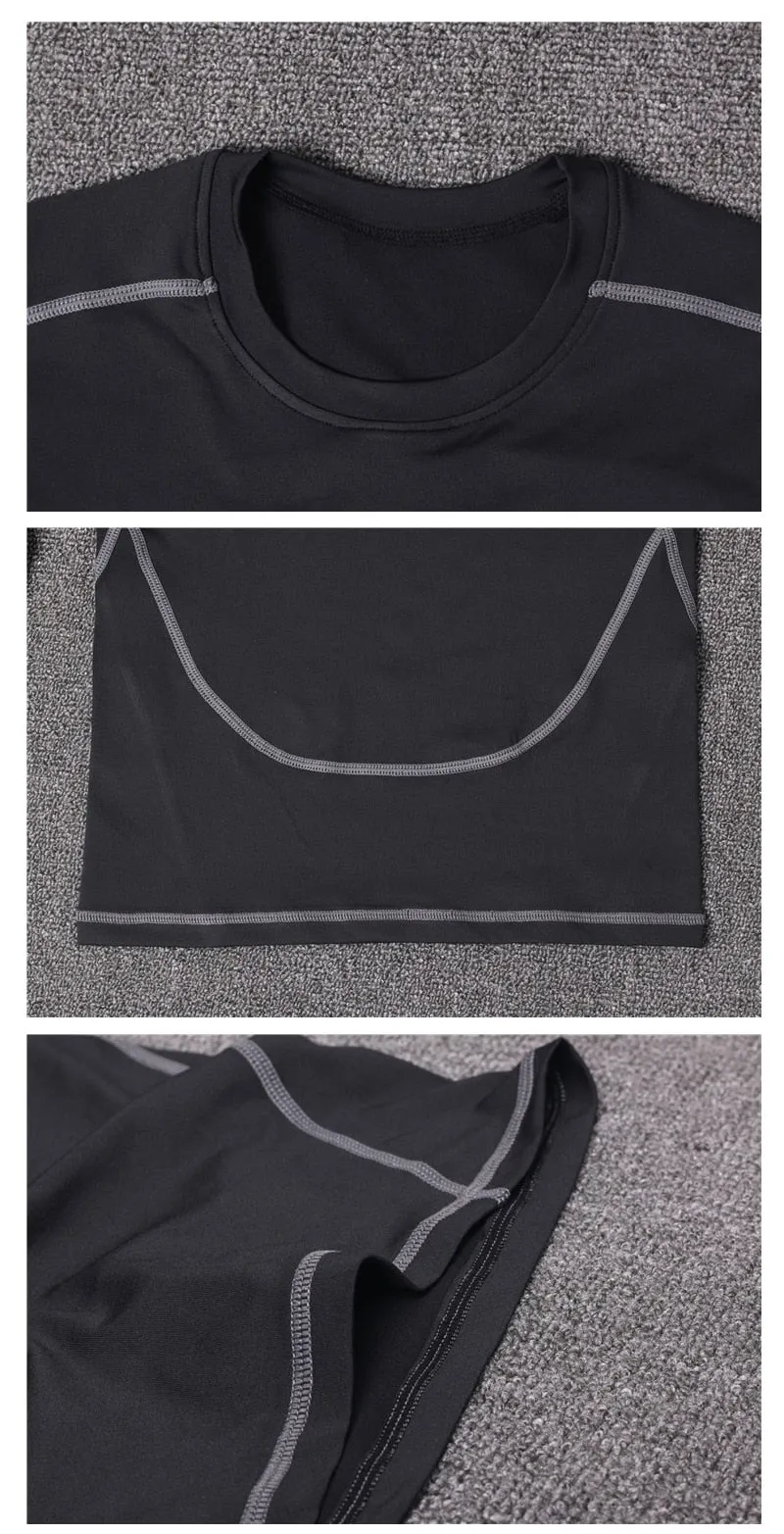 Men's Compression Thermal Underwear Long Johns Workout Sets