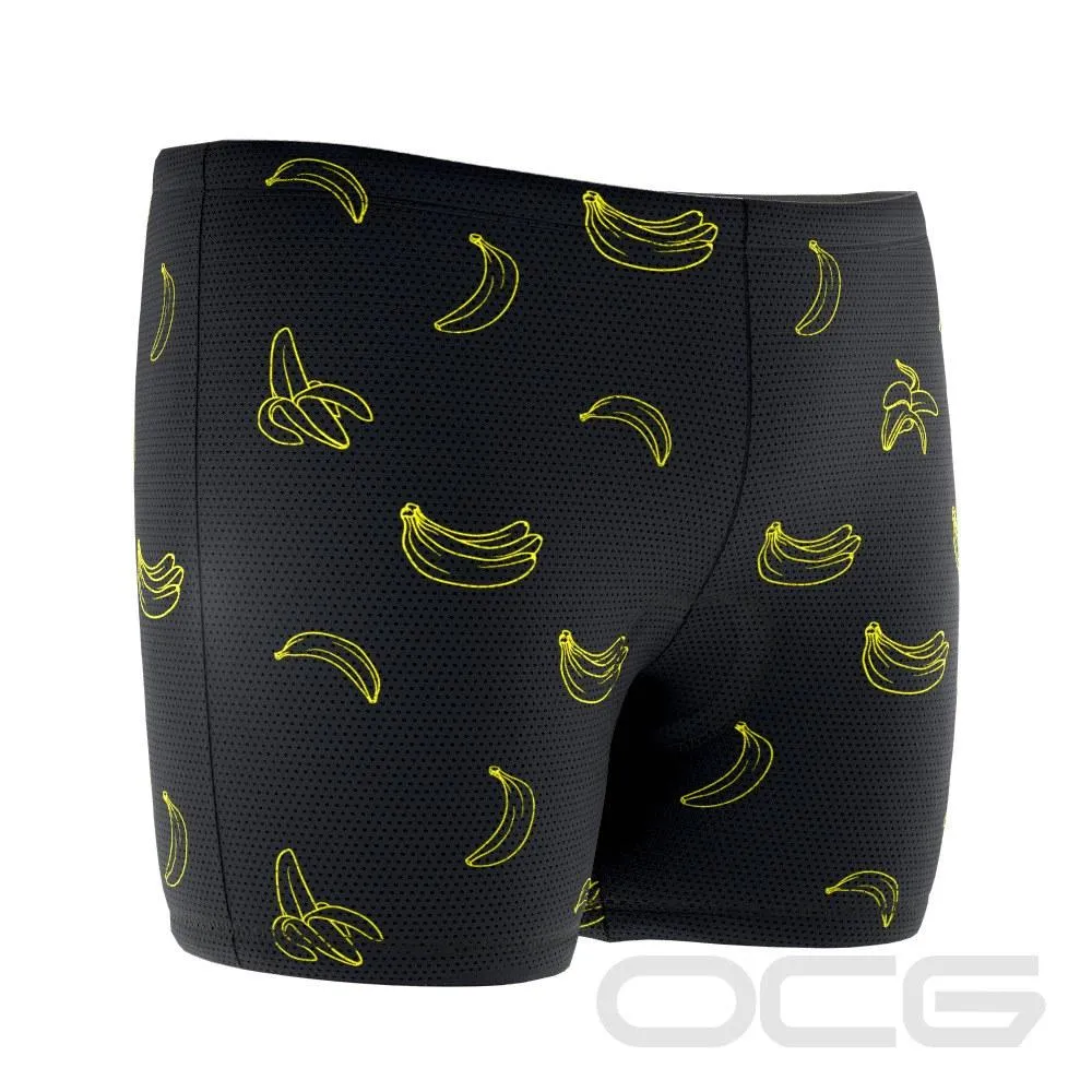 Men's Must Be Bananas Gel Padded Cycling Underwear-Shorts