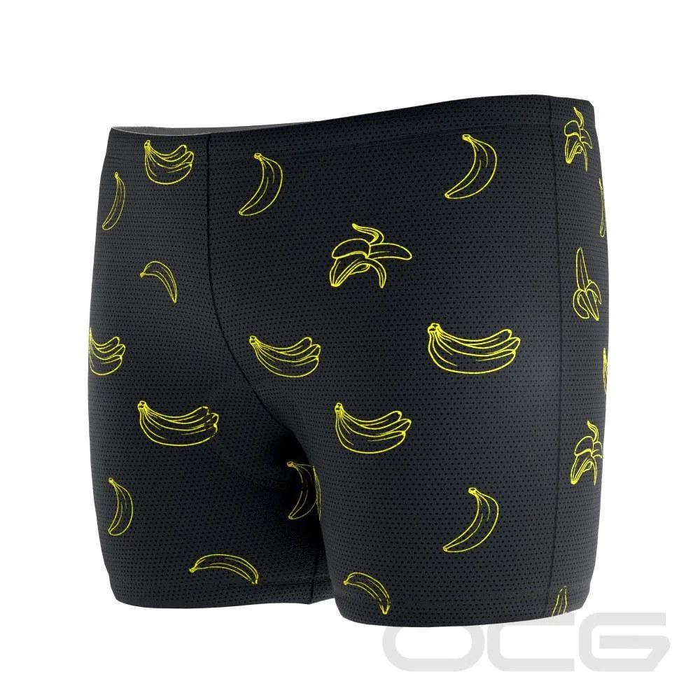 Men's Must Be Bananas Gel Padded Cycling Underwear-Shorts