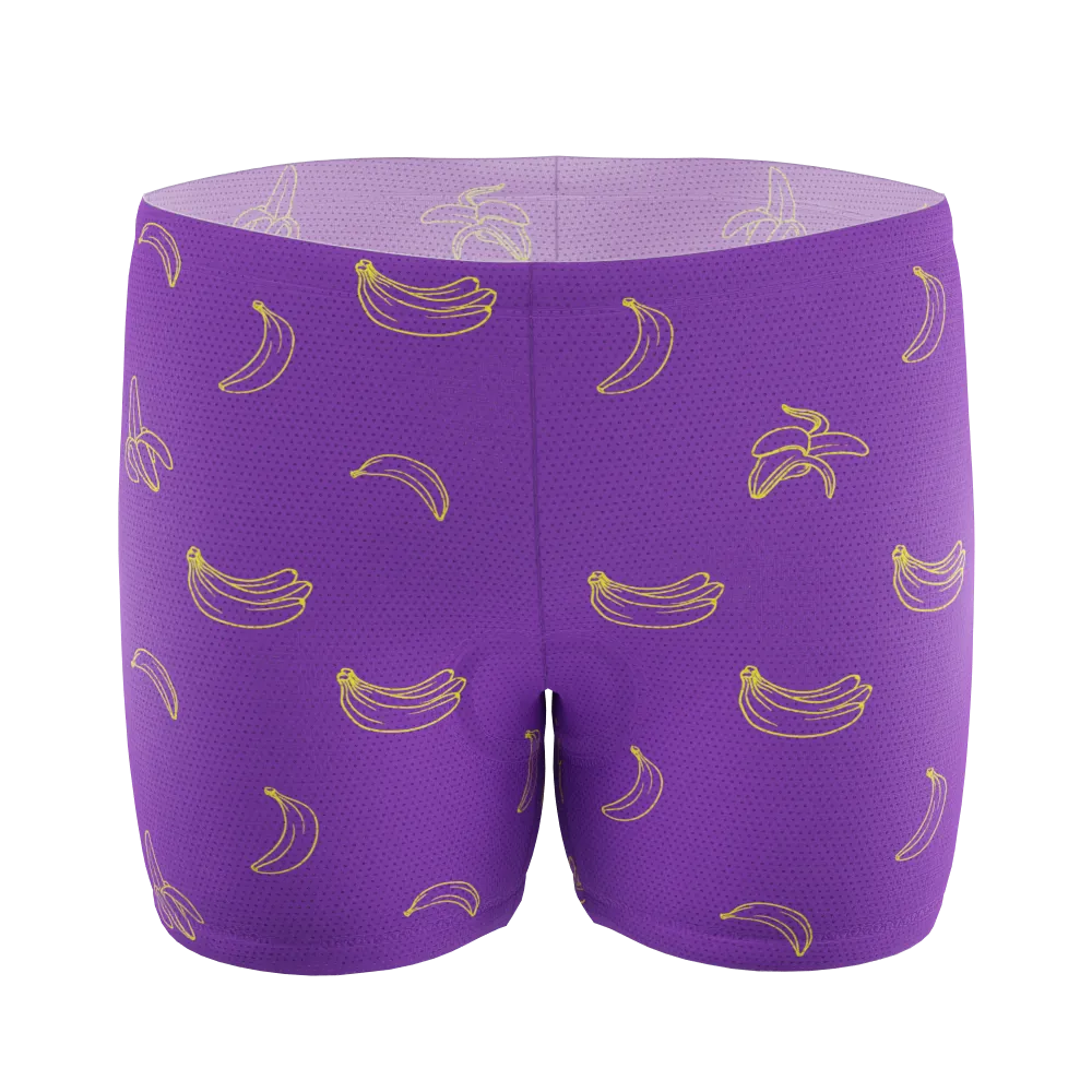 Men's Must Be Bananas Gel Padded Cycling Underwear-Shorts