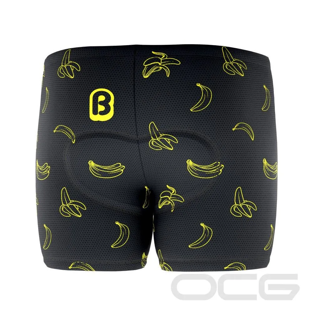 Men's Must Be Bananas Gel Padded Cycling Underwear-Shorts