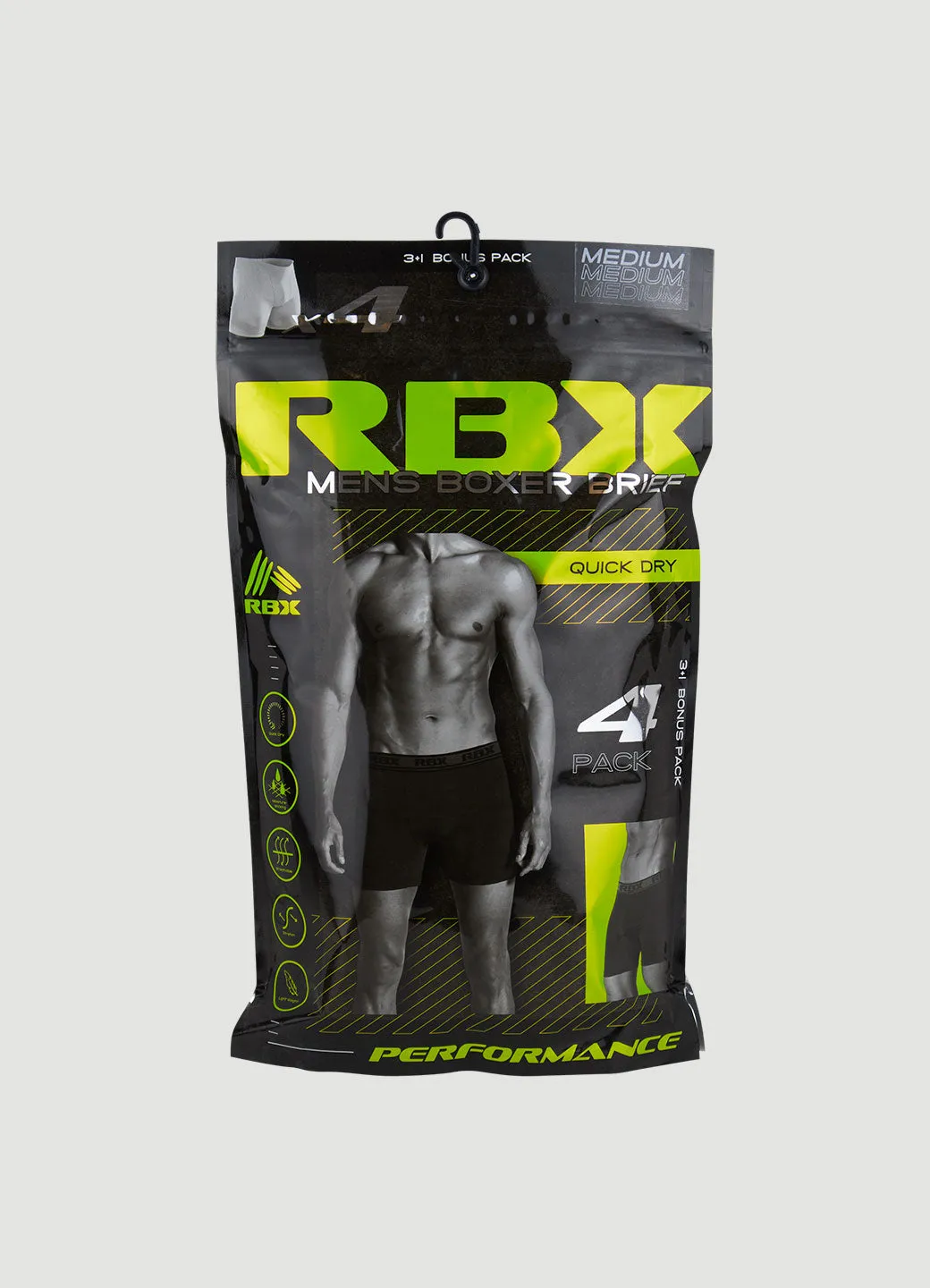 Men's Quick Dry Boxer Briefs 4-Pack