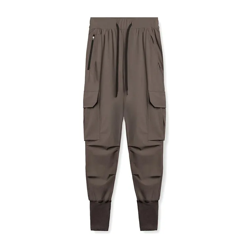 Men's Quick Dry Bunched Feet Overalls Running Pants